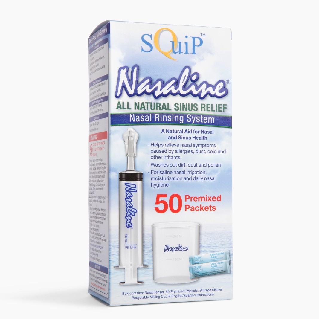 Neilmed Sinus Rinse Starter Kit (5 packets) for Nasal Rinse Salt Wash/ Nasal  Irrigator Saline kit / Nasal Aspirator / Neti Pot / Nasal Irrigator / Nasal  Wash for Sinus, Allergies